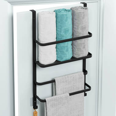 Bathroom door towel online bar